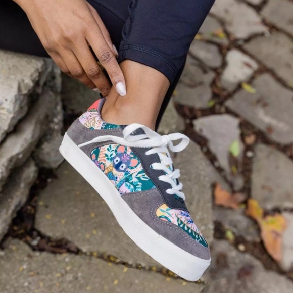 Inkkas Joey Vegan Ace Low Top Shoes Womens Multicolor Koala Sneakers Size 8 - Picture 9 of 9